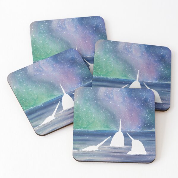 Item preview, Cold Ocean Narwhals Glow designed and sold by ElementalEmbers.