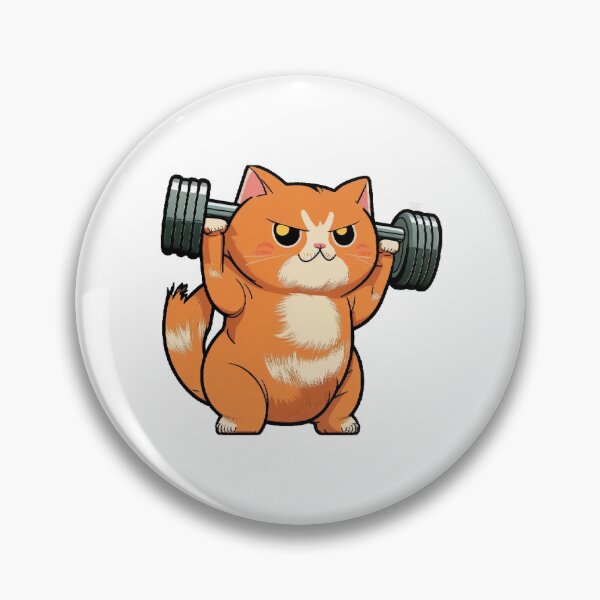 Item preview, Weightlifting cat benchoress designed and sold by amtstickers.