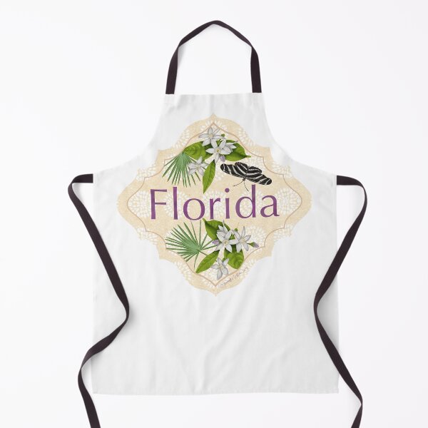 Item preview, Florida State Sticker | Flower Orange Blossom Zebra Longwing Butterfly Sabal Palm Tree | US State Collection State Symbols FL Illustration | Sticker, Mug, Journal, Cup designed and sold by JourneyHomeMade.