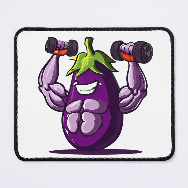 Item preview, Muscly Eggplant designed and sold by tenkscorner.