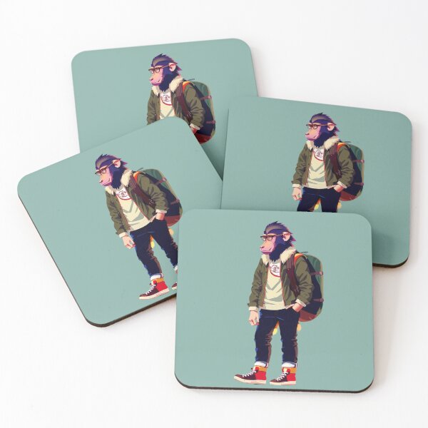 Item preview, Hipster Baboon V18 designed and sold by HipsterAnimals.