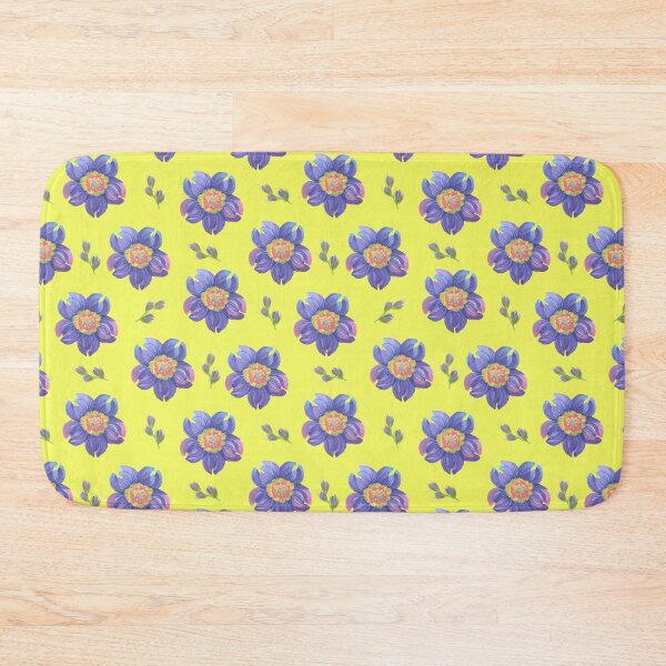 Item preview, Lilak Spring Flower pattern on yellow background, Petrykyvka art, Floral print dress, fantasy flowers designed and sold by Sunflower-7.