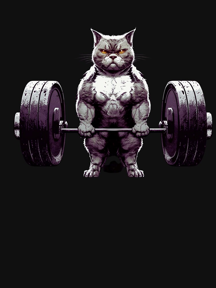 Cat Deadlift Powerlifting T Shirt Fitness Gym Lifting Weights Tee Gifts  Art Print for Sale by LiqueGifts