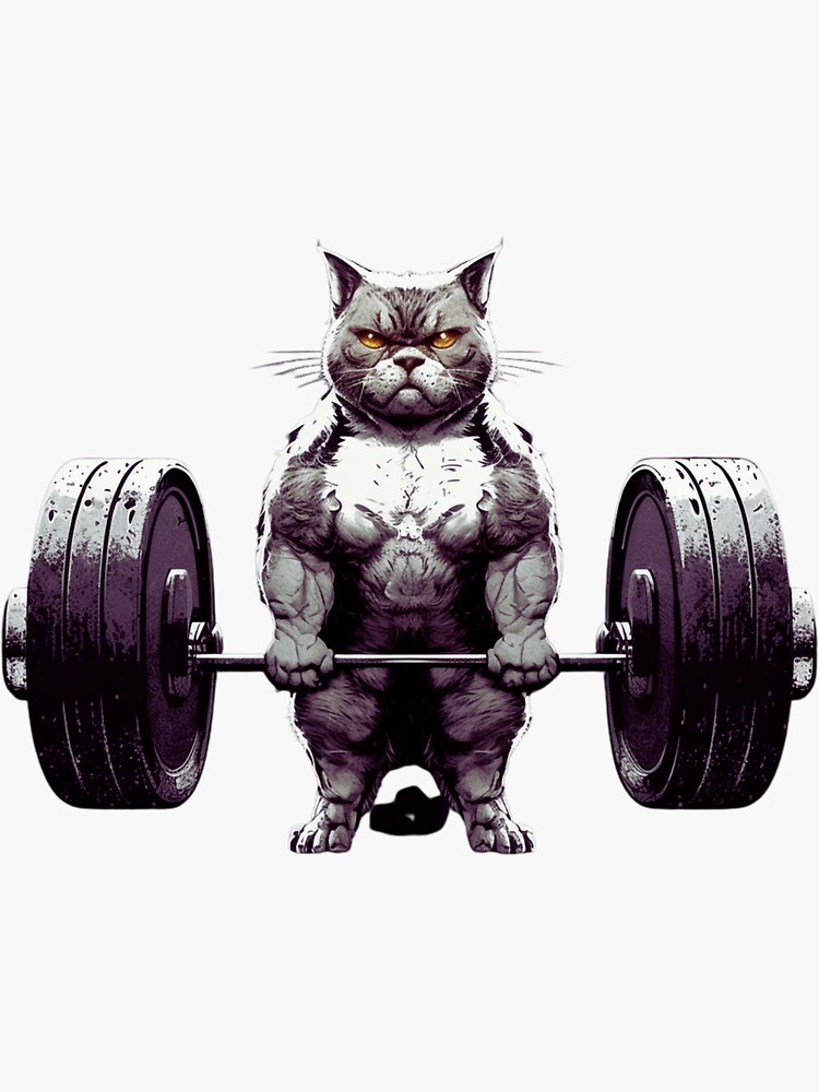 Cat Deadlift Powerlifting T Shirt Fitness Gym Lifting Weights Tee Gifts  Art Print for Sale by LiqueGifts