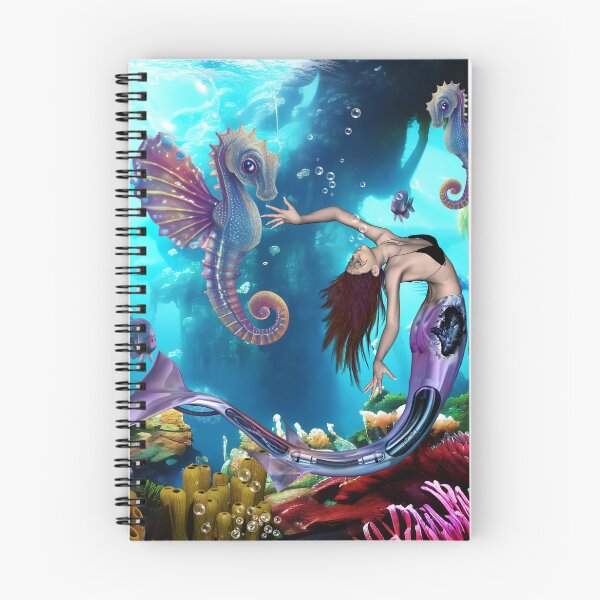 Item preview, Wonderful mermaid with seahorses designed and sold by nicky2342.