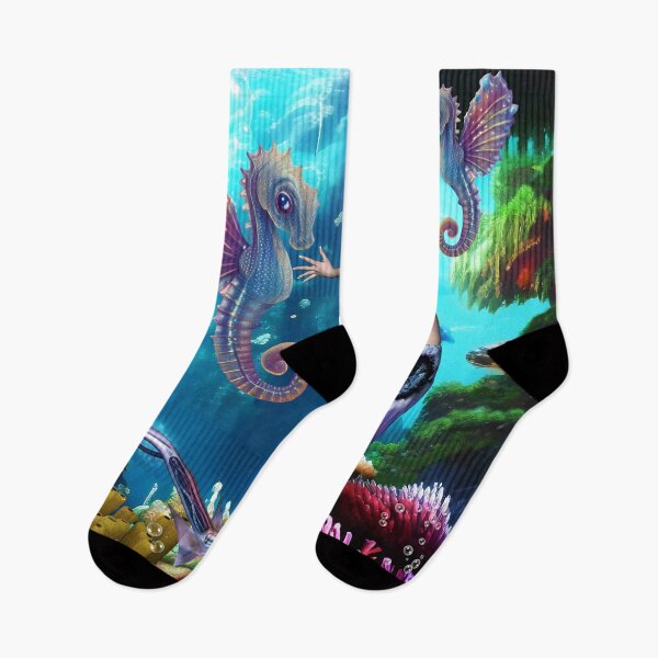 Item preview, Wonderful mermaid with seahorses designed and sold by nicky2342.