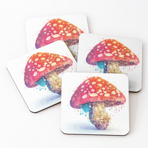 Item preview, Mushroom made of colorful pixels designed and sold by ArtificialFungi.