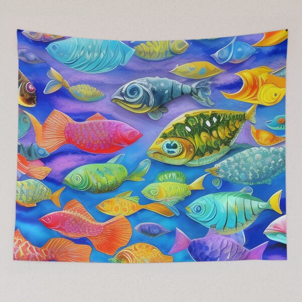 Item preview, Many Fish in the Sea designed and sold by Pjay McConnell.
