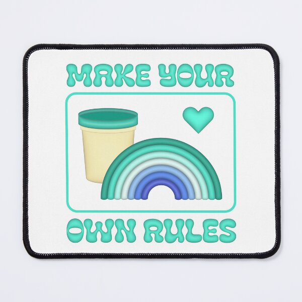 Item preview, Make your own rules - gay flag  designed and sold by ICantFindMyFish.