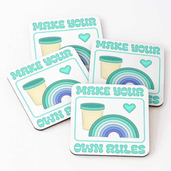 Item preview, Make your own rules - gay flag  designed and sold by ICantFindMyFish.