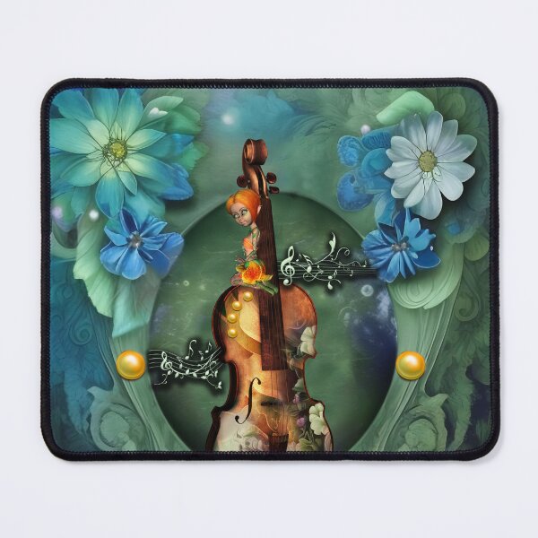 Item preview, The Majesty of Violin with Flowers designed and sold by nicky2342.