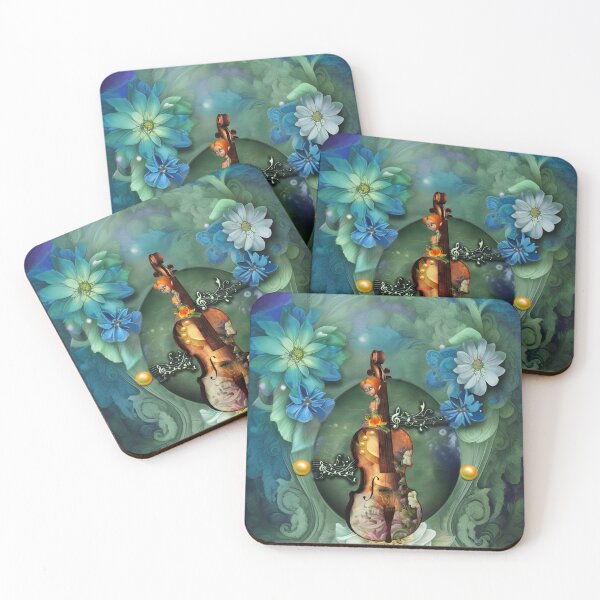 Item preview, The Majesty of Violin with Flowers designed and sold by nicky2342.
