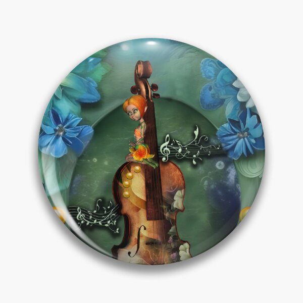 Item preview, The Majesty of Violin with Flowers designed and sold by nicky2342.
