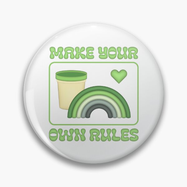 Item preview, Make your own rules - aromantic flag  designed and sold by ICantFindMyFish.