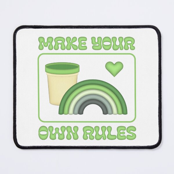 Item preview, Make your own rules - aromantic flag  designed and sold by ICantFindMyFish.
