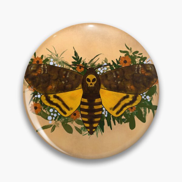 Item preview, Floral Death Moth  designed and sold by HannahRaeArts.