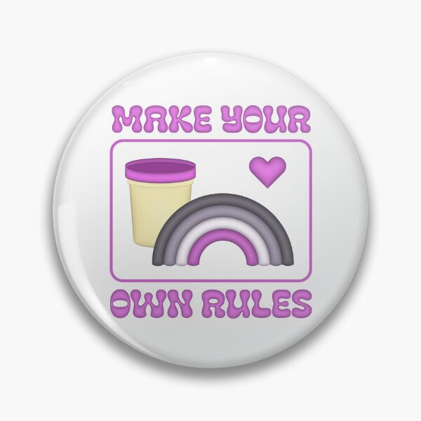 Item preview, Make your own rules - asexual flag  designed and sold by ICantFindMyFish.