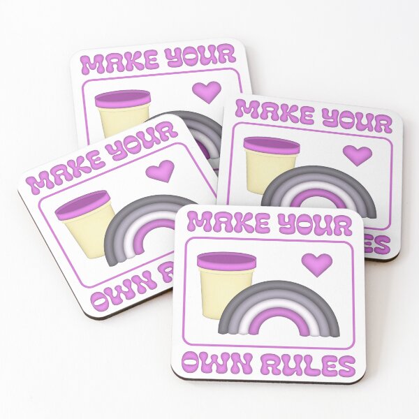 Item preview, Make your own rules - asexual flag  designed and sold by ICantFindMyFish.