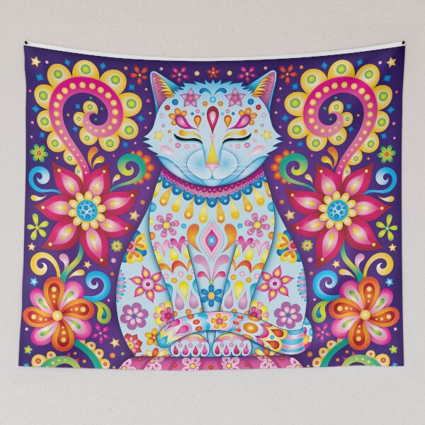 Item preview, Zen Cat - Meditating Cat designed and sold by Thaneeya McArdle.