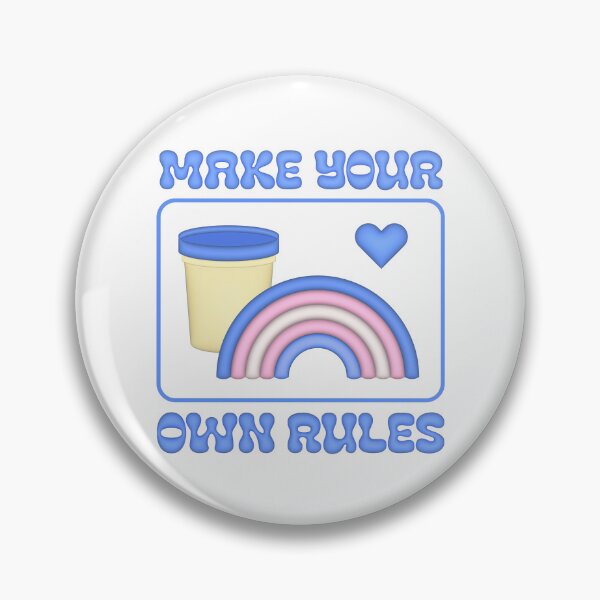 Item preview, Make your own rules - transgender flag  designed and sold by ICantFindMyFish.