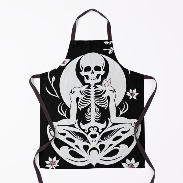 Item preview, All white skeleton with simple small flowers designed and sold by McCallnWaldo.