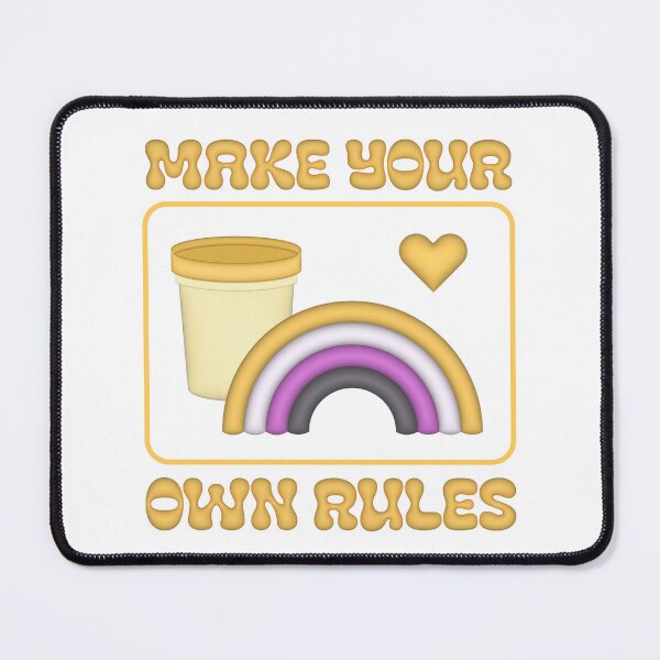 Item preview, Make your own rules - transgender flag  designed and sold by ICantFindMyFish.