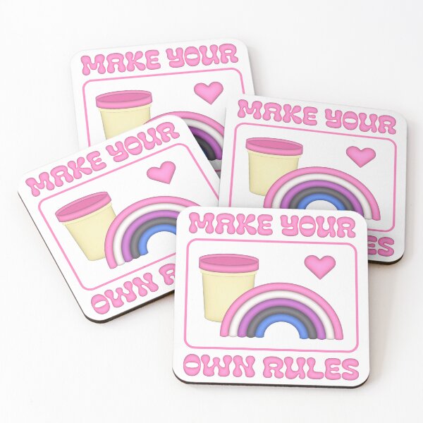 Item preview, Make your own rules - genderfluid flag  designed and sold by ICantFindMyFish.