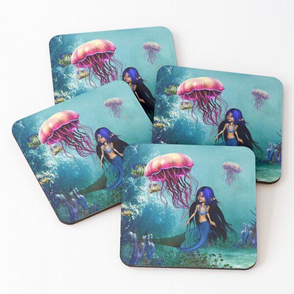 Item preview, The MAGICAL world of the little Mermaid and the Jellyfish designed and sold by nicky2342.