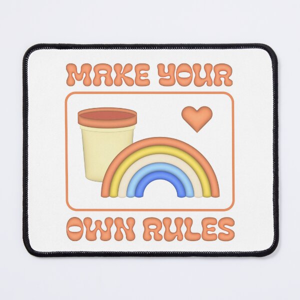 Item preview, Make your own rules - aroace flag  designed and sold by ICantFindMyFish.