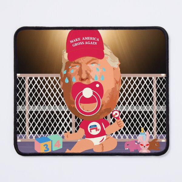 Item preview, Funny Crybaby Diaper Don "Make America Gross Again" designed and sold by Write-to-Rebel.