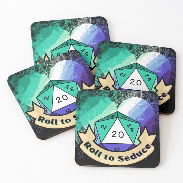 Item preview, Gay Pride Watercolor Explosion - Roll to seduce - Natural 20 - Critical Success - D&D Novelty designed and sold by CC's Designs.
