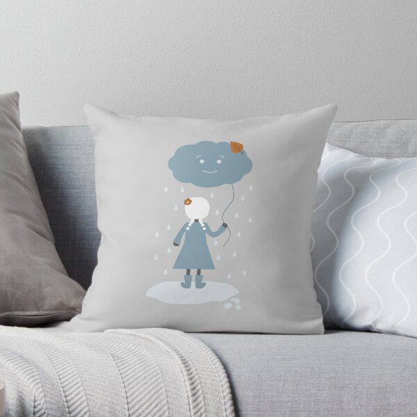 Autumn Rain (v2) Throw Pillow