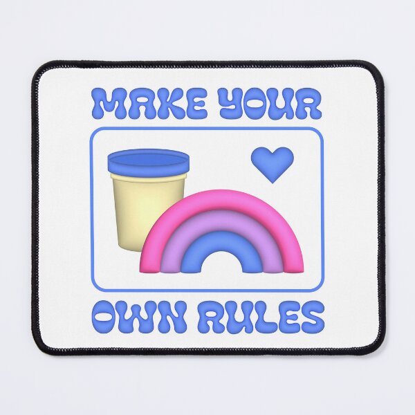 Item preview, Make your own rules - bi flag  designed and sold by ICantFindMyFish.