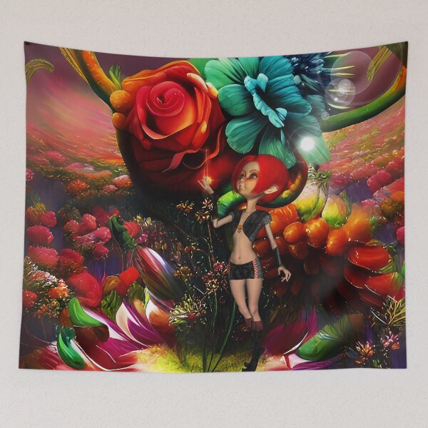 Item preview, Flowers paradise with little fairy designed and sold by nicky2342.