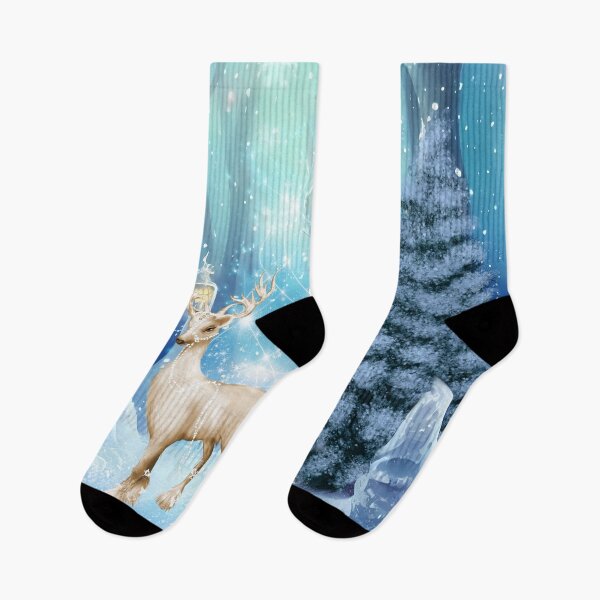 Item preview, Wonderful fantasy reindeer in a winter landscape designed and sold by nicky2342.