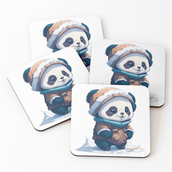 Item preview, Panda In Winter Clothes designed and sold by ArtsyWishesShop.