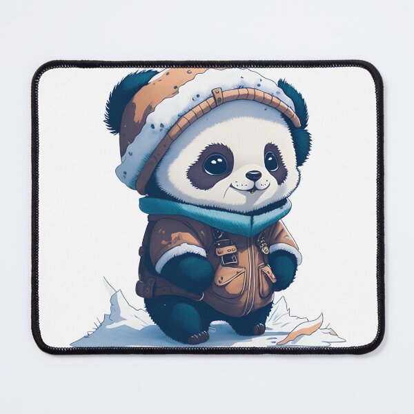 Item preview, Panda In Winter Clothes designed and sold by ArtsyWishesShop.