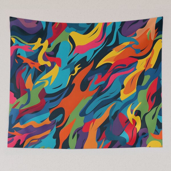 Item preview, Colorful camouflage designed and sold by MidgardWonders.
