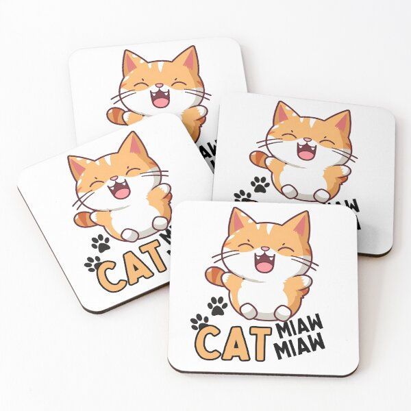 Item preview, Cat Miaw Cute Funny designed and sold by PlayfulPrint.