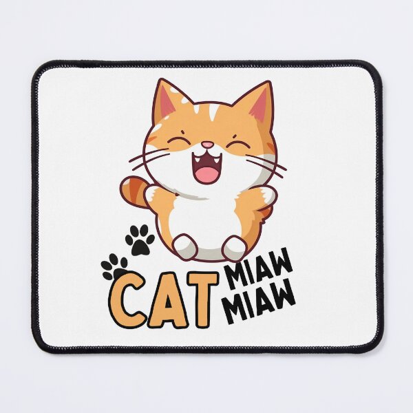 Item preview, Cat Miaw Cute Funny designed and sold by PlayfulPrint.