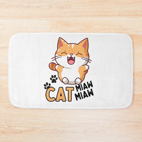 Item preview, Cat Miaw Cute Funny designed and sold by PlayfulPrint.