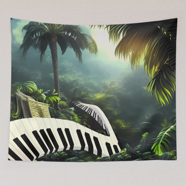 Item preview, Piano in the jungle designed and sold by nicky2342.