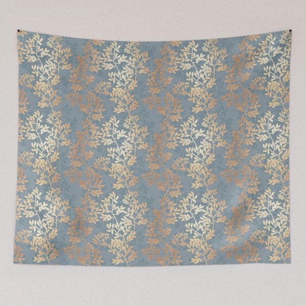 Item preview, Gold Leaves & Branches Pattern designed and sold by tanyadraws.