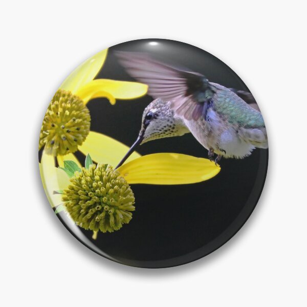 Item preview, Hummingbird On Yellow Flowers In Fall designed and sold by Deb Oppermann.