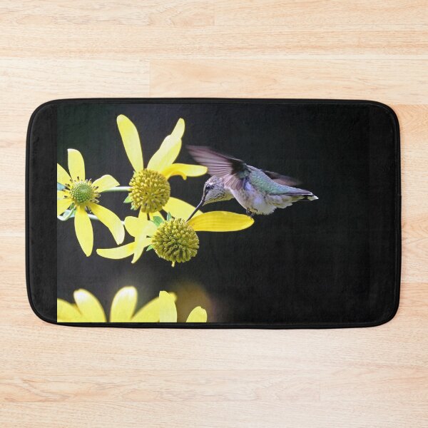 Item preview, Hummingbird On Yellow Flowers In Fall designed and sold by Deb Oppermann.
