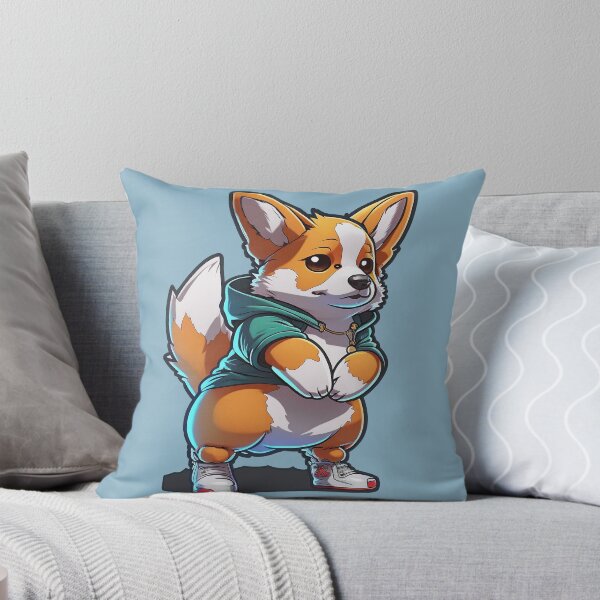 Aperçu de l'œuvre Corgi fashionista créée et vendue par Graphoteka.