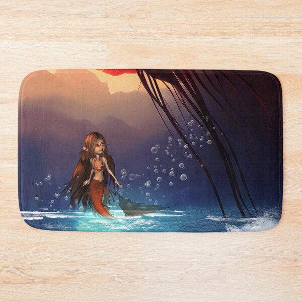 Item preview, Awesome jellyfish with little mermaid designed and sold by nicky2342.