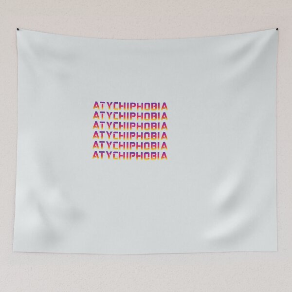 Item preview, atychiphobia letters colorful, funny atychiphobia, atychiphobia girls designed and sold by CraktmanShop.