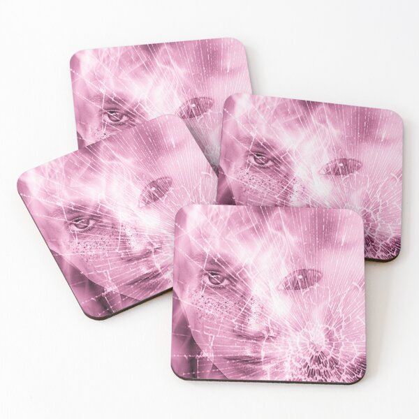 Item preview, 'Alienisation' digital art alien portrait purple designed and sold by helenvjames.
