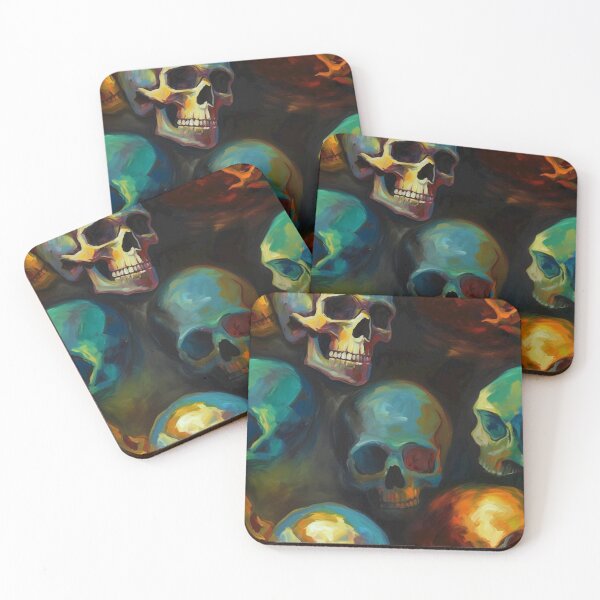 Item preview, Oil Painting of Skulls 01 designed and sold by KRNDesign.